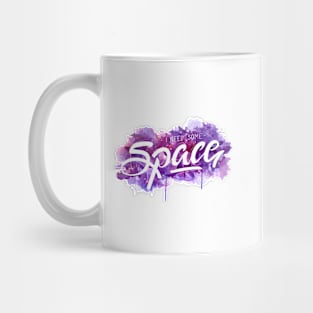 I Need Some Space Watercolour Hand Lettering Mug